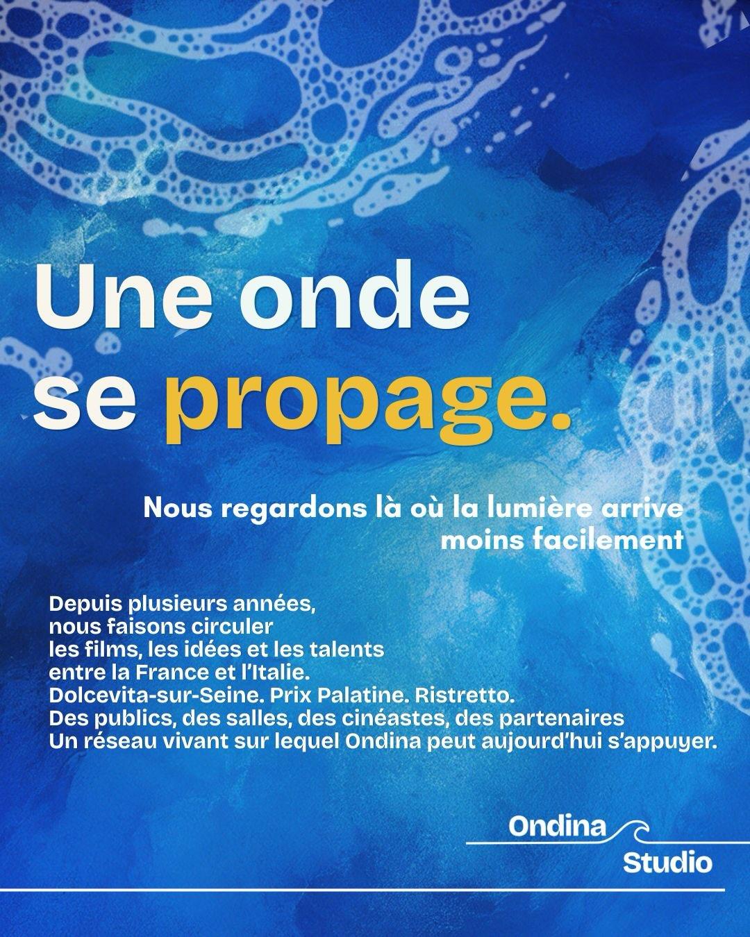 Ondina naît de la conviction qu’il existe aujourd’hui en Italie des films, des cinéastes et de nouvelles voix qui méritent…